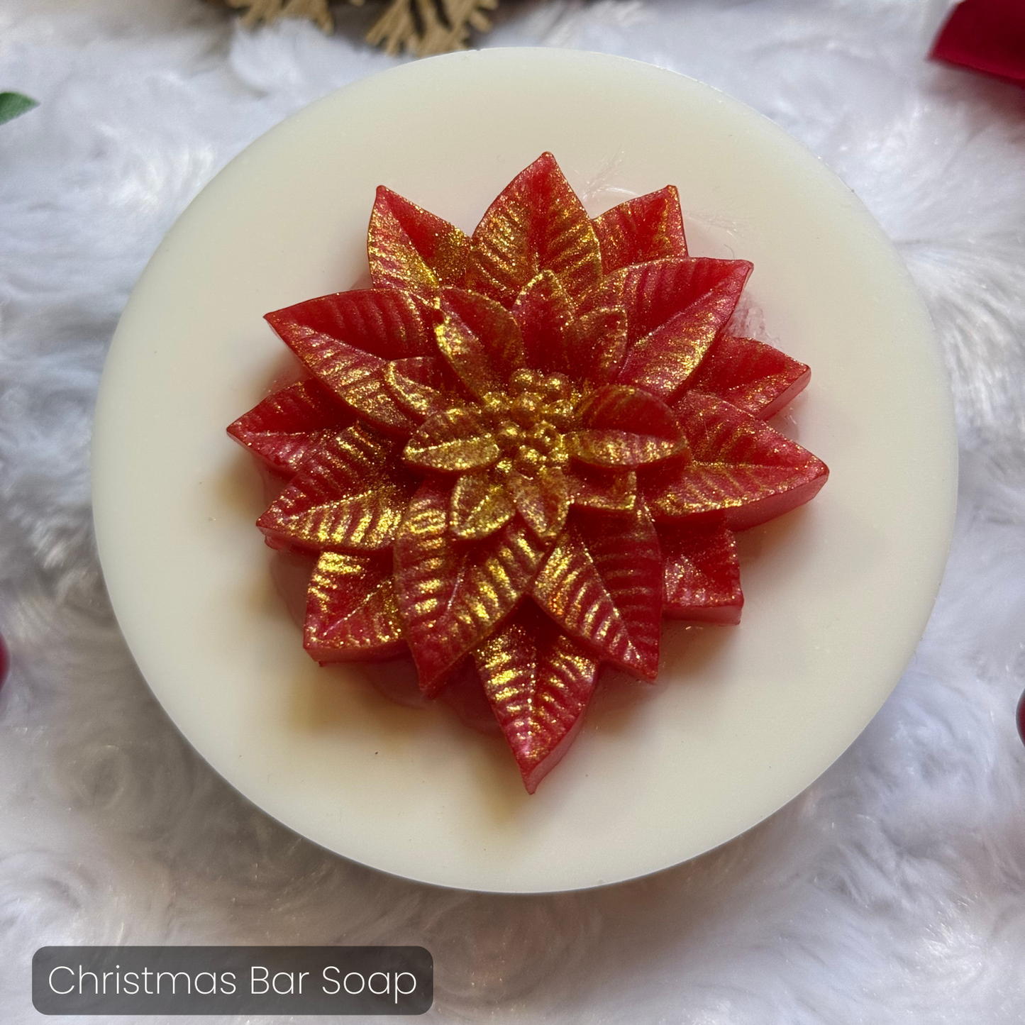 Poinsettia Bar Soap
