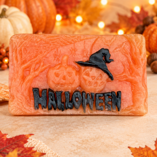 Witch's Hat and Pumpkins Halloween Soap